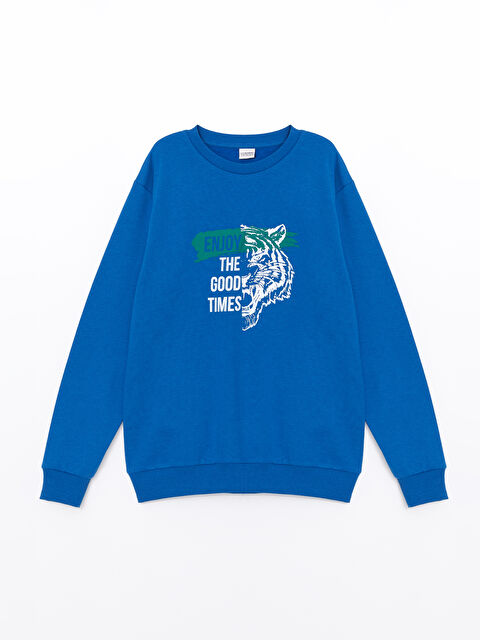 LCW Kids Bisiklet Yaka Erkek Çocuk Sweatshirt - W4IL94Z4-HMA