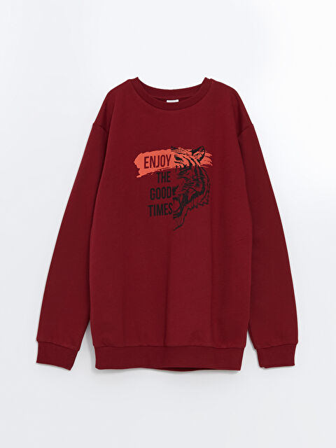 LCW Kids Bisiklet Yaka Erkek Çocuk Sweatshirt - W4IL98Z4-HRF