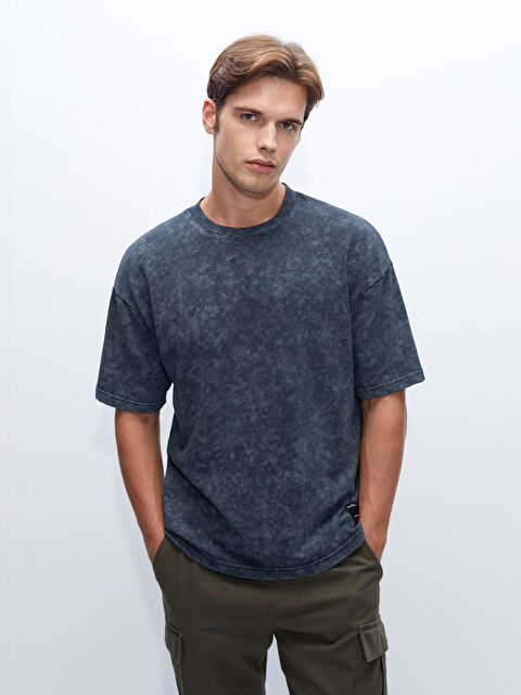 XSIDE Bisiklet Yaka Kısa Kollu Erkek Sweatshirt - W4IN00Z8-HZX