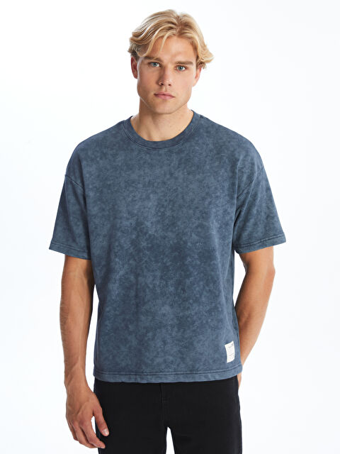 XSIDE Bisiklet Yaka Kısa Kollu Erkek Sweatshirt - W4IN00Z8-J0M