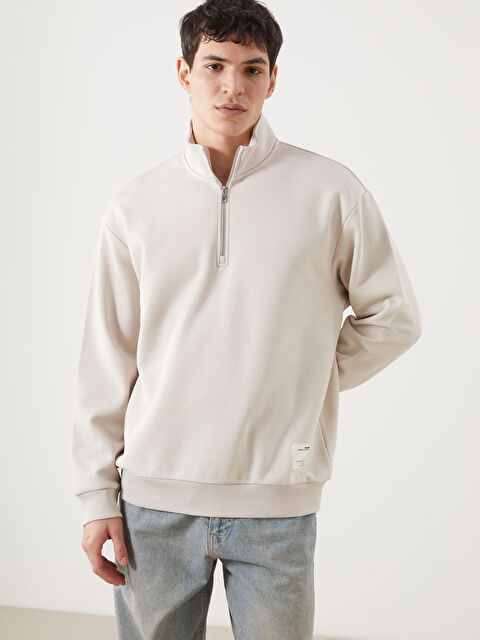 XSIDE Dik Yaka Erkek Sweatshirt - W4IN14Z8-RTC
