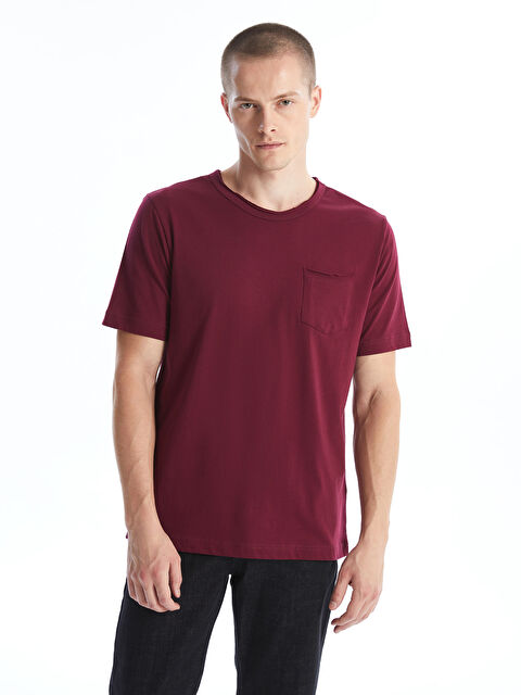 LC WAIKIKI Bisiklet Yaka Penye Erkek Tişört - W4IN89Z8-QHA