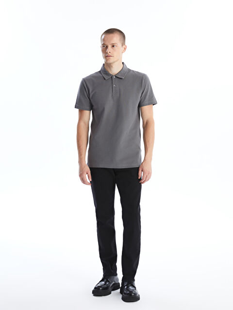 LC WAIKIKI Polo Yaka Kısa Kollu Pike Erkek Tişört - W4IO31Z8-GCD