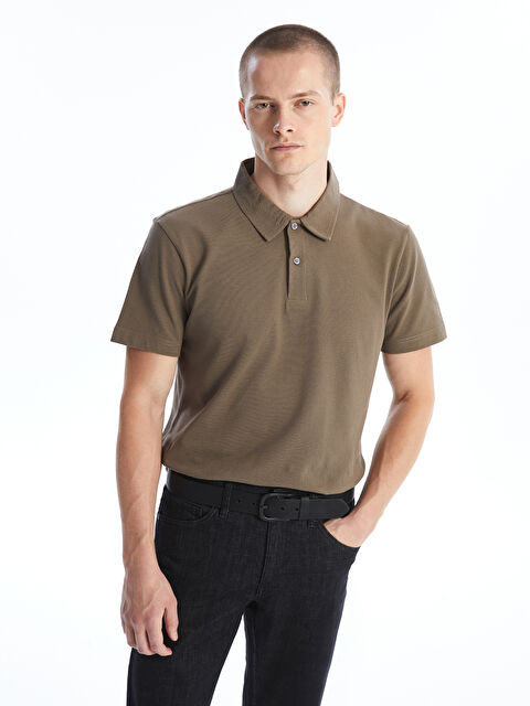 LC WAIKIKI Polo Yaka Kısa Kollu Pike Erkek Tişört - W4IO31Z8-JSE