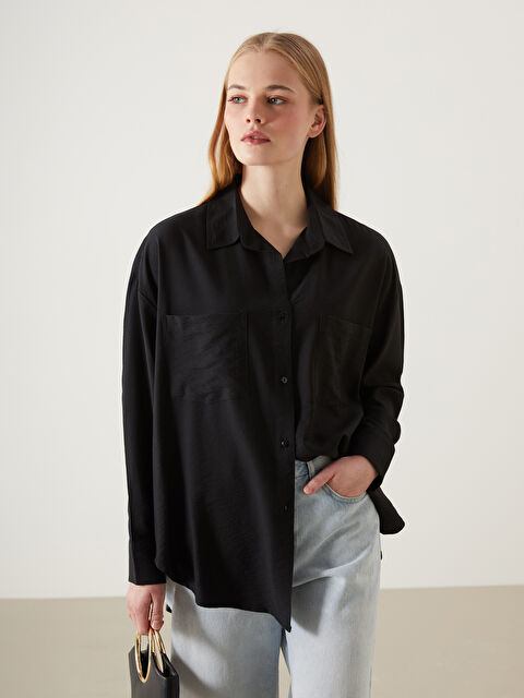 LCW Vision Loose Fit Women's Shirt - W4IO36Z8-CVL