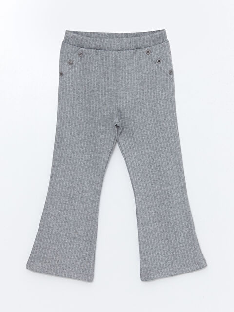 LCW Kids Beli Lastikli Kız Bebek İspanyol Paça Tayt - W4IP63Z1-LFY