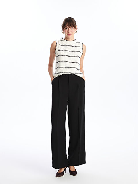 LCWAIKIKI Classic Beli Lastikli Loose Fit Kadın Pantolon - W4IP66Z8-CVL