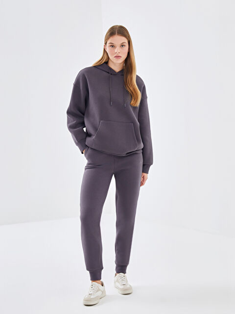 LCW Vision Beli Lastikli Kadın Kalın Jogger Eşofman Altı - W4IP70Z8-HGV