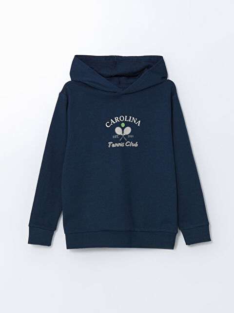 LCW ECO Kapüşonlu Erkek Çocuk Sweatshirt - W4IR02Z4-JHE