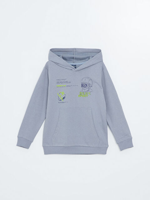 LCW ECO Kapüşonlu Erkek Çocuk Sweatshirt - W4IR04Z4-FHM
