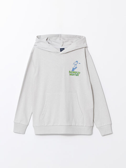 LCW ECO Kapüşonlu Erkek Çocuk Sweatshirt - W4IR04Z4-QXF