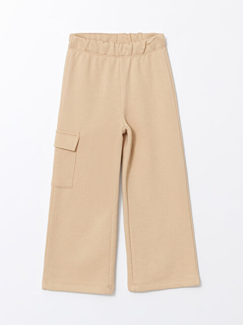 LCW ECO Beli Lastikli Kız Çocuk Kargo Eşofman Altı - W4IR07Z4-FJC