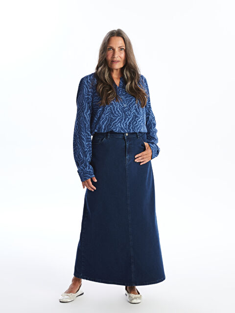 LCW Grace Standart Fit Kadın Jean Etek - W4IR56Z8-890