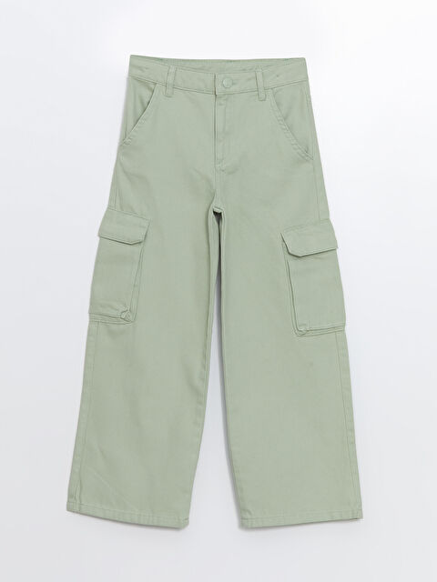 LCW Kids Wideleg Kız Çocuk Kargo Pantolon - W4IR58Z4-TPN