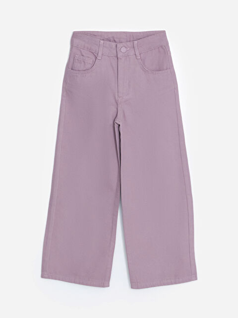 LCW Kids Beli Ayarlanabilir Lastikli Kız Çocuk Jean Pantolon - W4IR59Z4-H7E