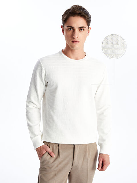 SOUTHBLUE Bisiklet Yaka Uzun Kollu Erkek Sweatshirt - W4IS86Z8-R9J