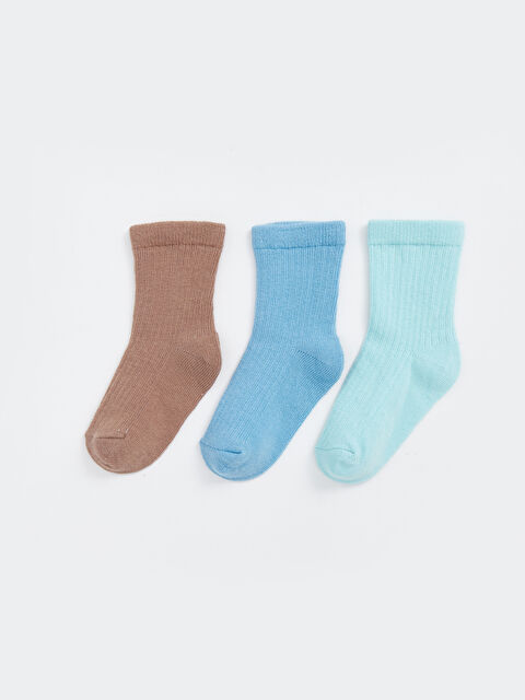 LCW ECO Basic Erkek Bebek Soket Çorap 3'lü - W4IT12Z1-GUH