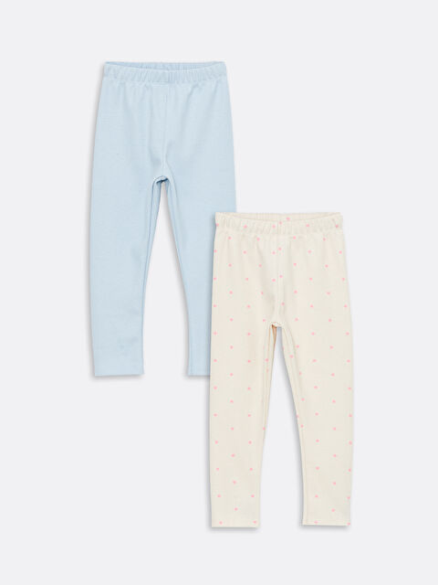 LCW Kids Beli Lastikli Kız Çocuk Tayt 2'li - W4IT31Z1-LRA