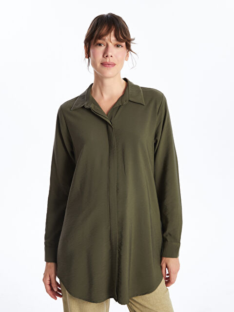 LCWAIKIKI Classic Kadın Gömlek Tunik - W4IT80Z8-J2M