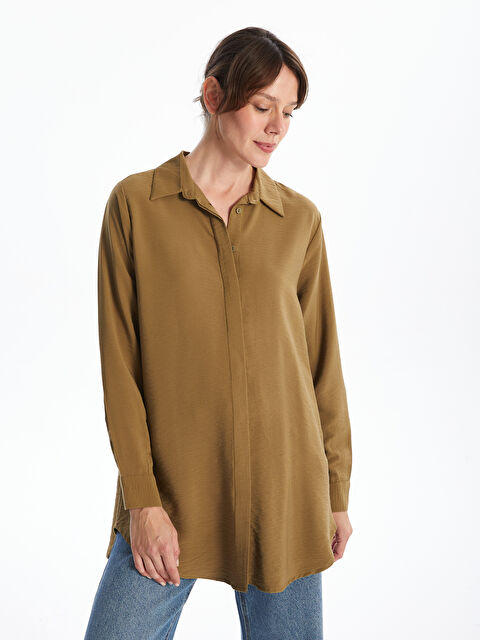 LCWAIKIKI Classic Kadın Gömlek Tunik - W4IT80Z8-J6Q