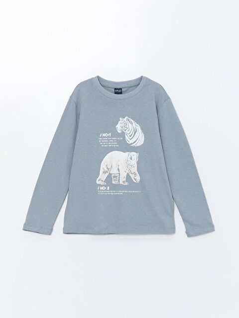 LCW ECO Bisiklet Yaka Erkek Çocuk Tişört - W4IT94Z4-FHM