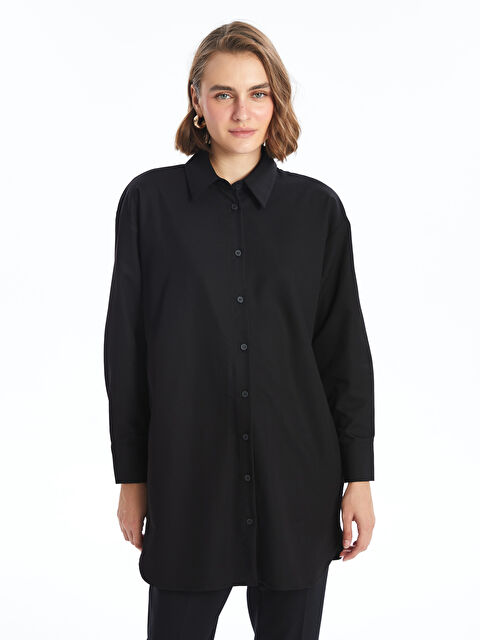 LC WAIKIKI Düz Oversize Kadın Gömlek Tunik - W4IV08Z8-CVL