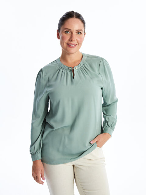 LCW Grace Bisiklet Yaka Kadın Bluz - W4IY45Z8-GPP