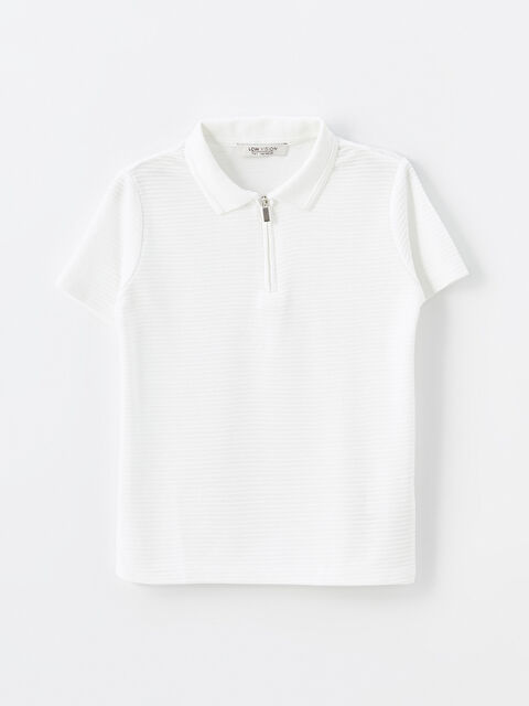 LCW Vision Polo Yaka Kısa Kollu Basic Erkek Çocuk Tişört - W4IY84Z4-R9J