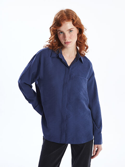 LCW Vision Oversize Kadın Gömlek - W4J097Z8-DHD