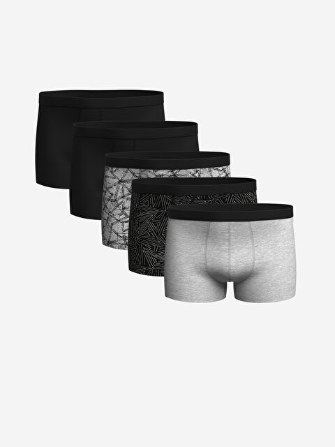 LC WAIKIKI Standart Kalıp Pamuklu Esnek Erkek Boxer 5'li - W4J172Z8-LQJ