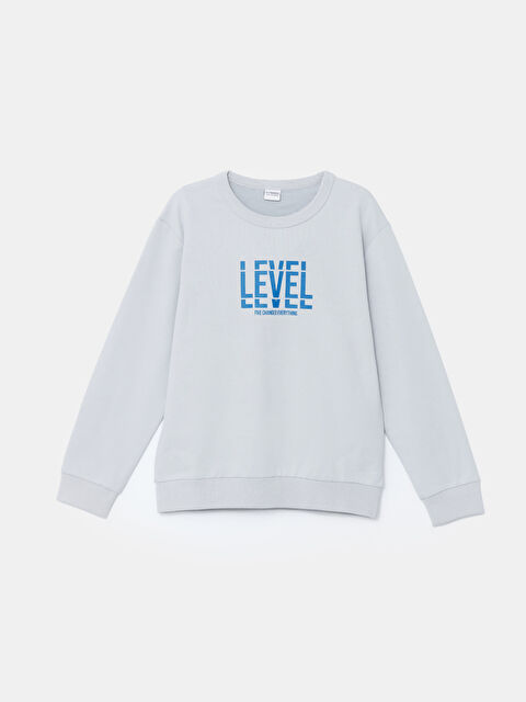 LCW Kids Bisiklet Yaka Erkek Çocuk Sweatshirt - W4J239Z4-KXV