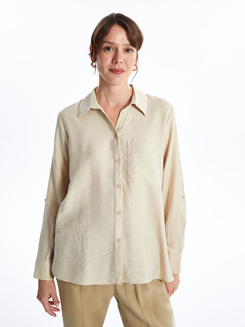 LCWAIKIKI Classic Kadın Gömlek - W4J255Z8-YVB