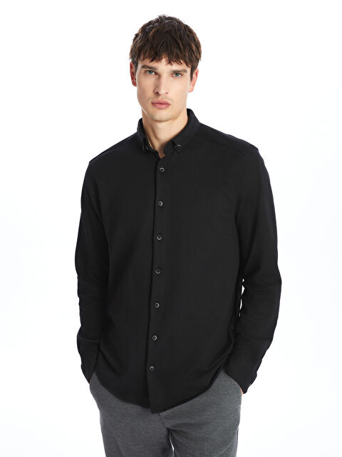 SOUTHBLUE Slim Fit Uzun Kollu Erkek Gömlek - W4J292Z8-CVL