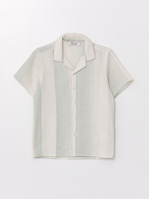 LCW Vision Desenli Kısa Kollu Erkek Çocuk Gömlek - W4J318Z4-LFT