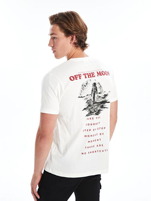 XSIDE Bisiklet Yaka Kısa Kollu Baskılı Penye Erkek Tişört - W4J415Z8-R9J