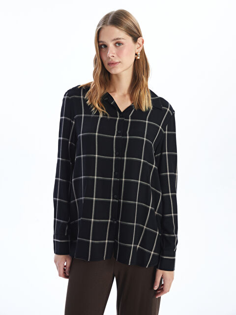 LCWAIKIKI Classic Ekose Kadın Gömlek - W4J467Z8-LKX