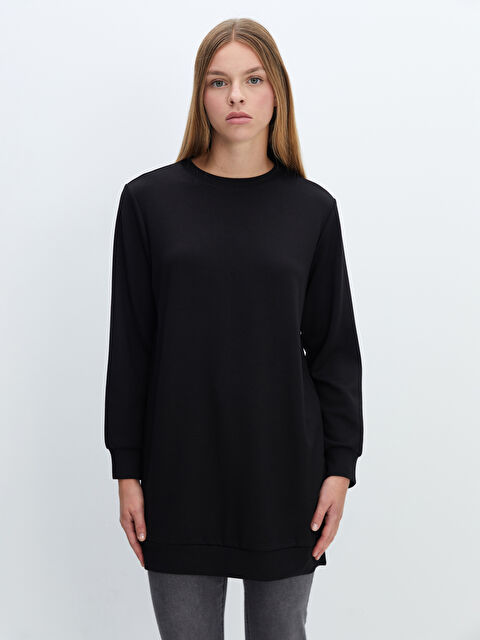 LC WAIKIKI Bisiklet Yaka Kadın Sweatshirt Tunik - W4J492Z8-CVL