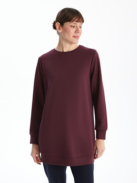 LC WAIKIKI Bisiklet Yaka Kadın Sweatshirt Tunik - W4J492Z8-HNV