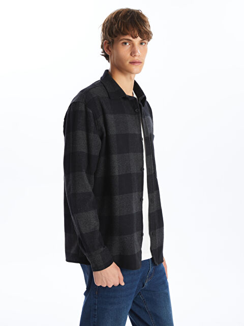 XSIDE Regular Fit Uzun Kollu Ekose Erkek Oduncu Gömlek - W4J498Z8-LKX