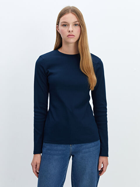 LC WAIKIKI Bisiklet Yaka Kadın Tişört - W4J516Z8-RFH