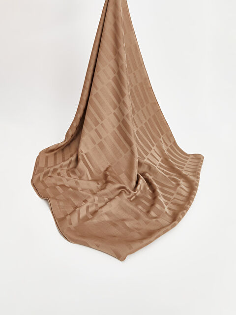 LCW Modest Desenli Saten Kadın Şal - W4J599Z8-JR3