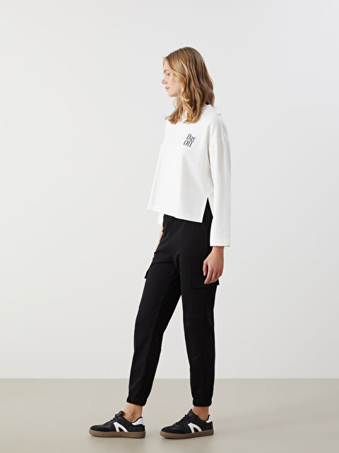 LCW Vision بنطال رياضي بخصر مطاطي للسيدات - W4J739Z8-CVL