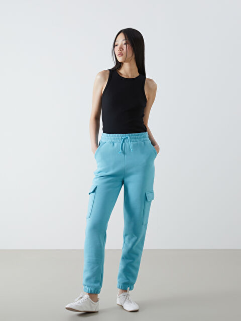 LCW Vision Elasticated Waist Women's Jogger Sweatpants - W4J739Z8-FN8
