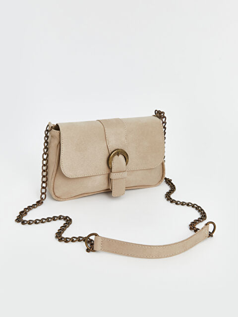 LCW ACCESSORIES Süet Görünümlü Kadın Omuz Çantası - W4J757Z8-V7F