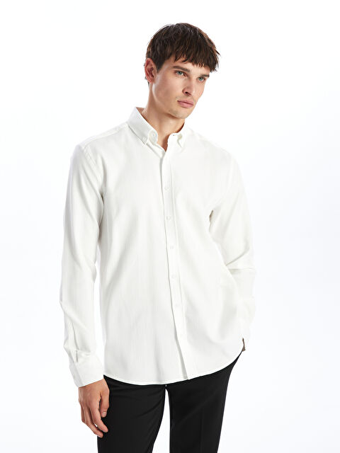 SOUTHBLUE Regular Fit Uzun Kollu Poplin Erkek Gömlek - W4J943Z8-Q6K