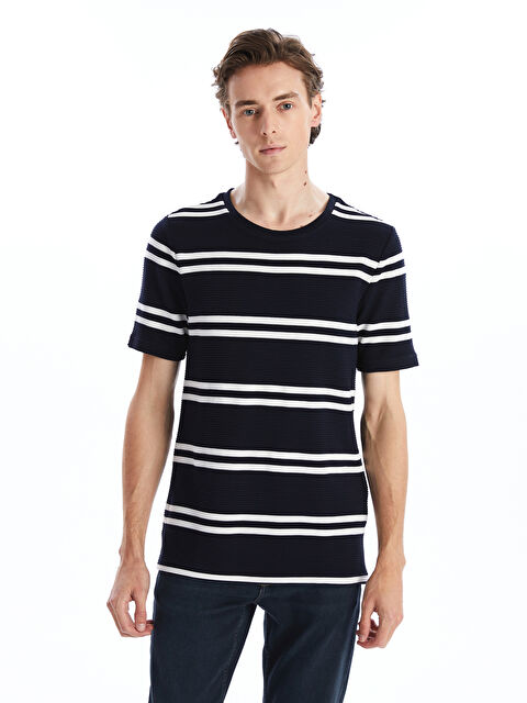 SOUTHBLUE Bisiklet Yaka Kısa Kollu Çizgili Erkek Tişört - W4JB99Z8-RFH