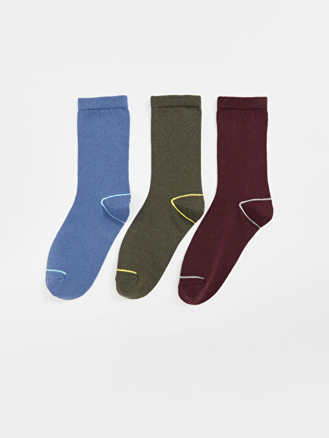LCW ECO Basic Erkek Çocuk Soket Çorap 3'lü - W4JD00Z4-YUL