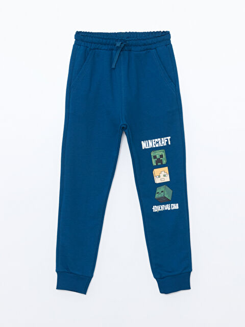 LCW Kids Beli Lastikli Minecraft Baskılı Erkek Çocuk Jogger Eşofman Altı - W4JD42Z4-HQQ