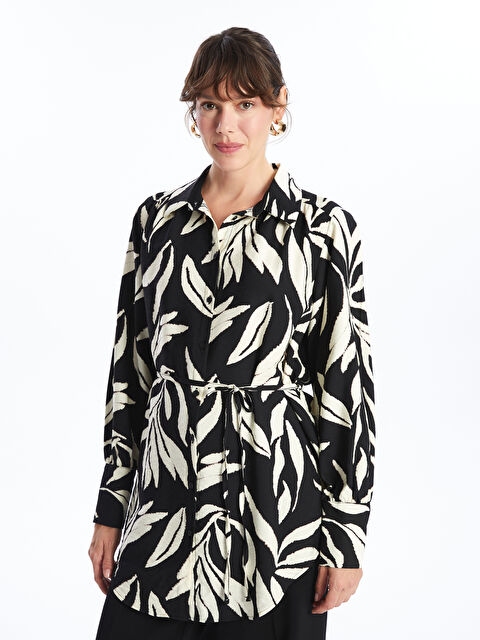 LCWAIKIKI Classic Desenli Kadın Gömlek Tunik - W4JD75Z8-LQJ