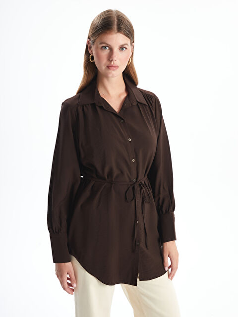 LCWAIKIKI Classic Kadın Gömlek Tunik - W4JD92Z8-D7V